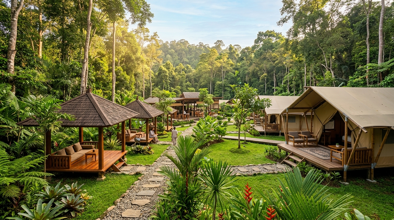 Saung Basecamp & Panggung Acara